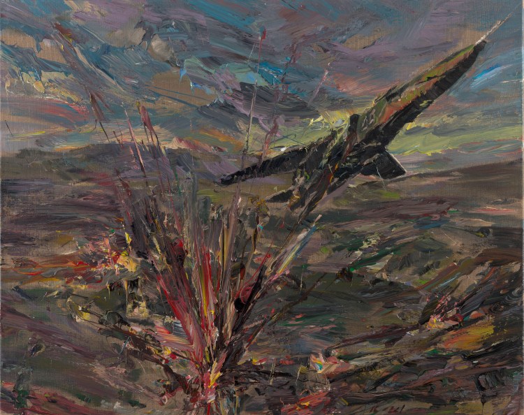 Ayman Baalbaki World in Conflict II80 x 100 cm 2016 courtesy Rose Issa Projects and the artist