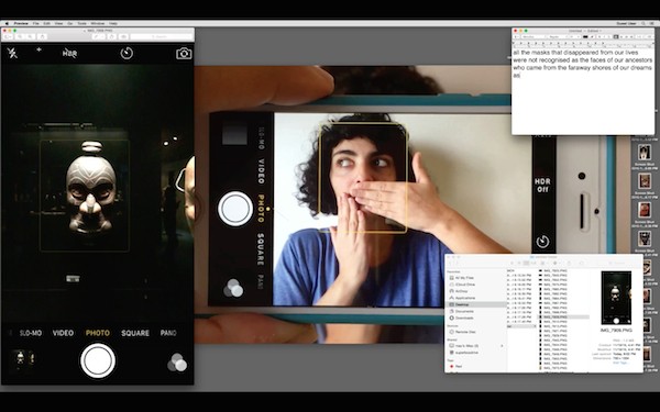 Yazan Khalili. Hiding our faces like a dancing wind. 2016 Video Duration 7 minutes 30 seconds image courtesy Lawrie Shabibi and the Artist