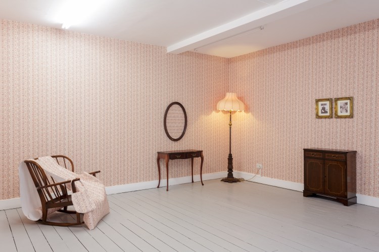 Installation views of Tomaso Binga at Mimosa House